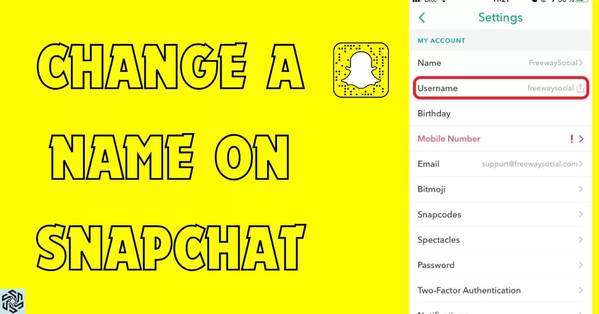 How To Change A Name On Snapchat