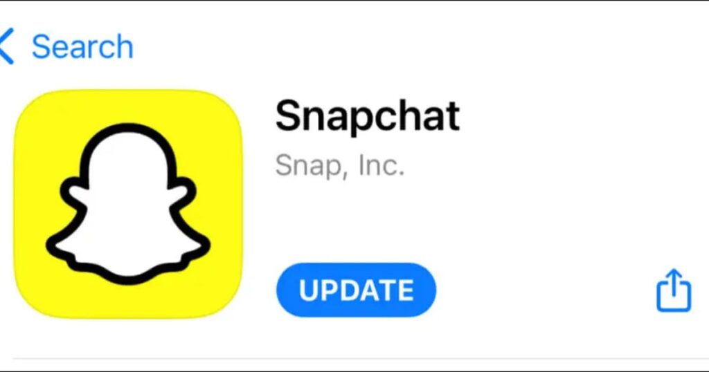 Updating Snapchat App