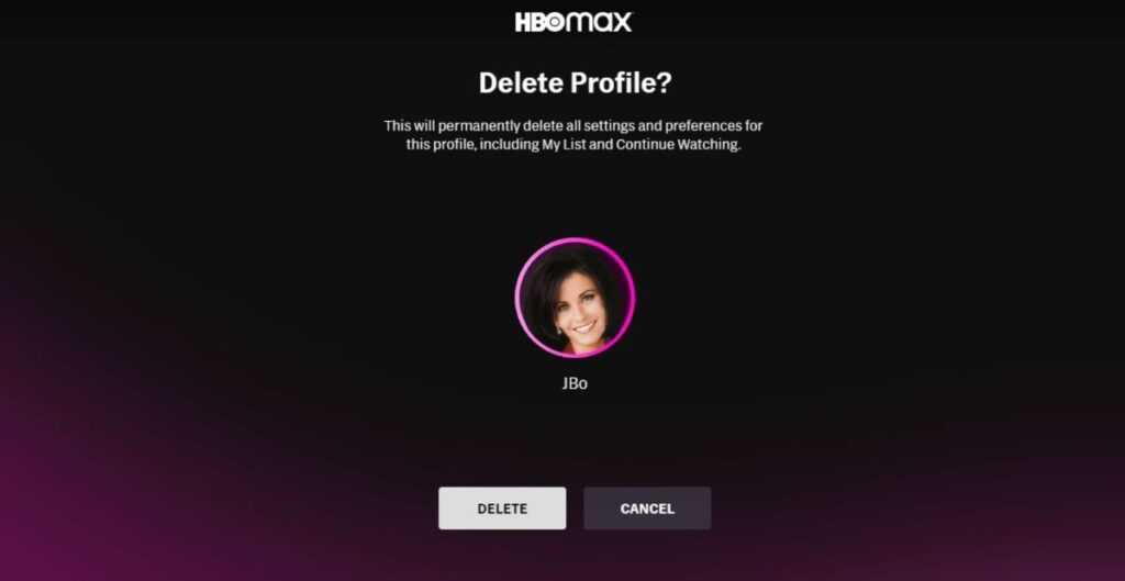 Delete and Recreate Your Profile